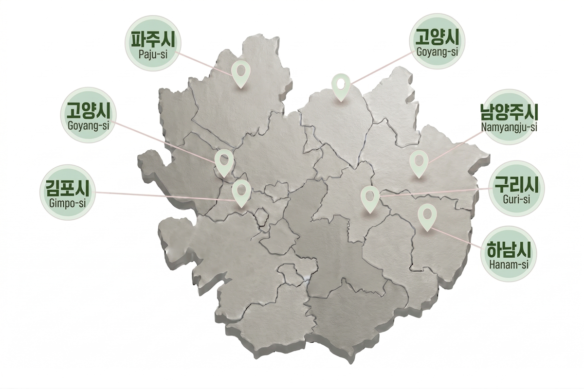 경기 북부권 서비스 지역 안내